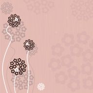 Cute purple floral background