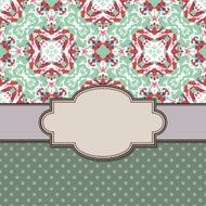 Vintage vector flower frame N95