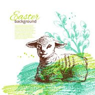 Vintage Easter background N14