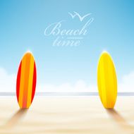 Surfboards on a beach N4