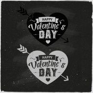Happy Valentine&#039;s Day hand lettering Set