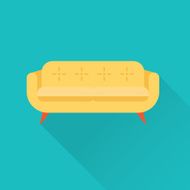 Vector sofa icon N9