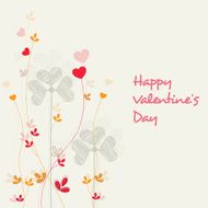 Greeting card design for Happy Valentines Day N11