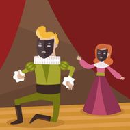 Theatre drama scene
