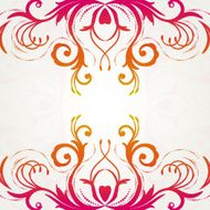 Retro floral background for vintage design