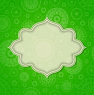 Frame on a bright background