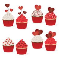 Collection of Valentine Cupcakes