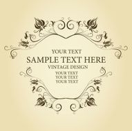 Floral Vintage Frame N6
