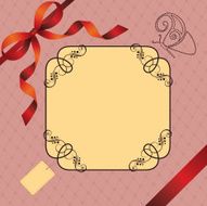 Frame with butterfly
