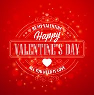 Typography Valentine&#039;s Day cards on bokeh background N12