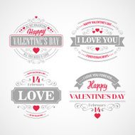 Typography Valentine&#039;s Day cards N14