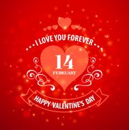Typography Valentine&#039;s Day cards on bokeh background N13