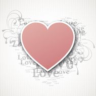 Valentines day vector illustration with heart N2