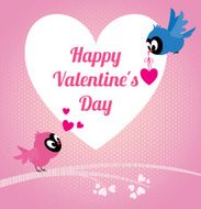 Lovers birds Happy valentines