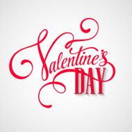 Inscription Valentine's Day Vector illustration N6