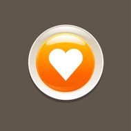 orange love icon