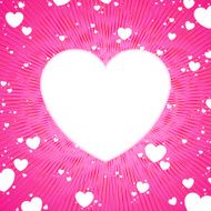 White hearts background