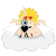 Mr Crazy Cupid is aiming! Hands up!