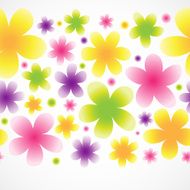 Floral seamless border N5