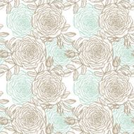 vector seamless floral pattern with rose N3