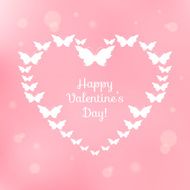 Heart of butterflies Valentine&#039;s Card N2