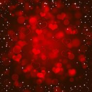 Abstract Red Valentine Background