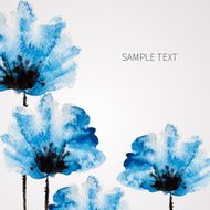 Watercolor vector flower N2