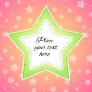 Background with stitched stars
