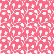 Ditsy floral pattern with small white tulips N3