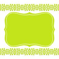 Card with floral borders