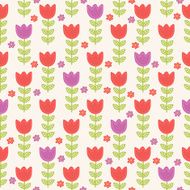 Vector seamless pattern with tulips N4