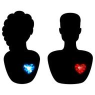 Silhouette of a Man and Woman