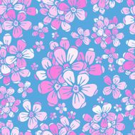Flowers sakura seamless pattern