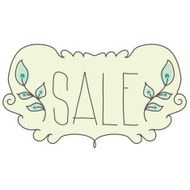 Spring sale design Beautiful illustration vintage style