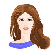 Girl young brown hair N2