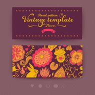 Floral banner for life events vector N2