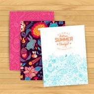 Floral banner for life events vector Greeting card N3