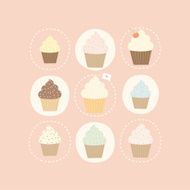 9 different cute cupcakes