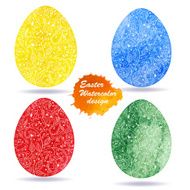 Easter watercolor egg background