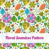 Colorful floral seamless pattern N17