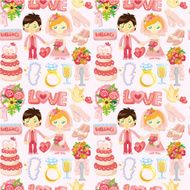 Seamless wedding pattern N6