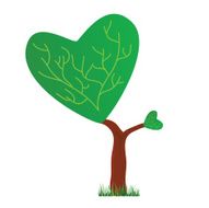 tree with a crown vector illustration