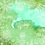 Retro floral background frame with flowers N8