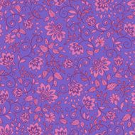 Seamless pattern with decorative flowers N19