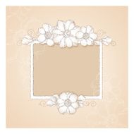 Decorative frame with flowers N3