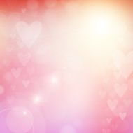 Heart blur background with bokeh lights