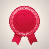 Round label for Valentine&#039;s Day N6