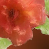 Vector triangle flower rose
