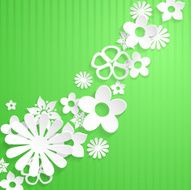 Background with paper flowers N2