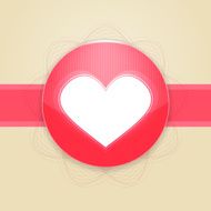 Card for Valentines day with heart N4